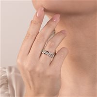 Ringe Mirco Visconti Dame Anello fascia in Weißgold Diamante LF120 - LF120